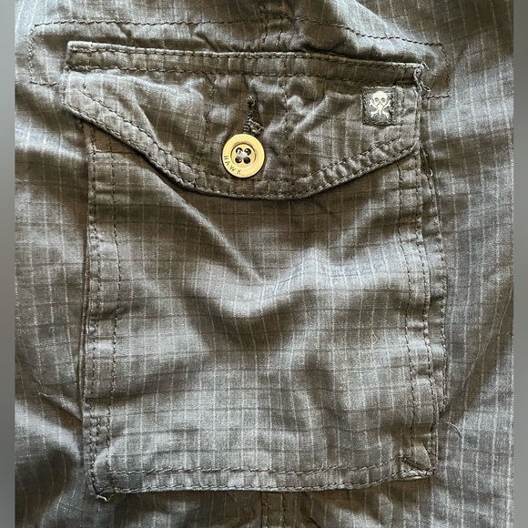 Tony Hawk Black Pin Striped Cargo Shorts Boys Size 12 - Picture 4 of 10